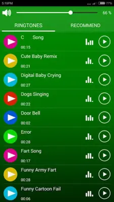 Funny Ringtones android App screenshot 5